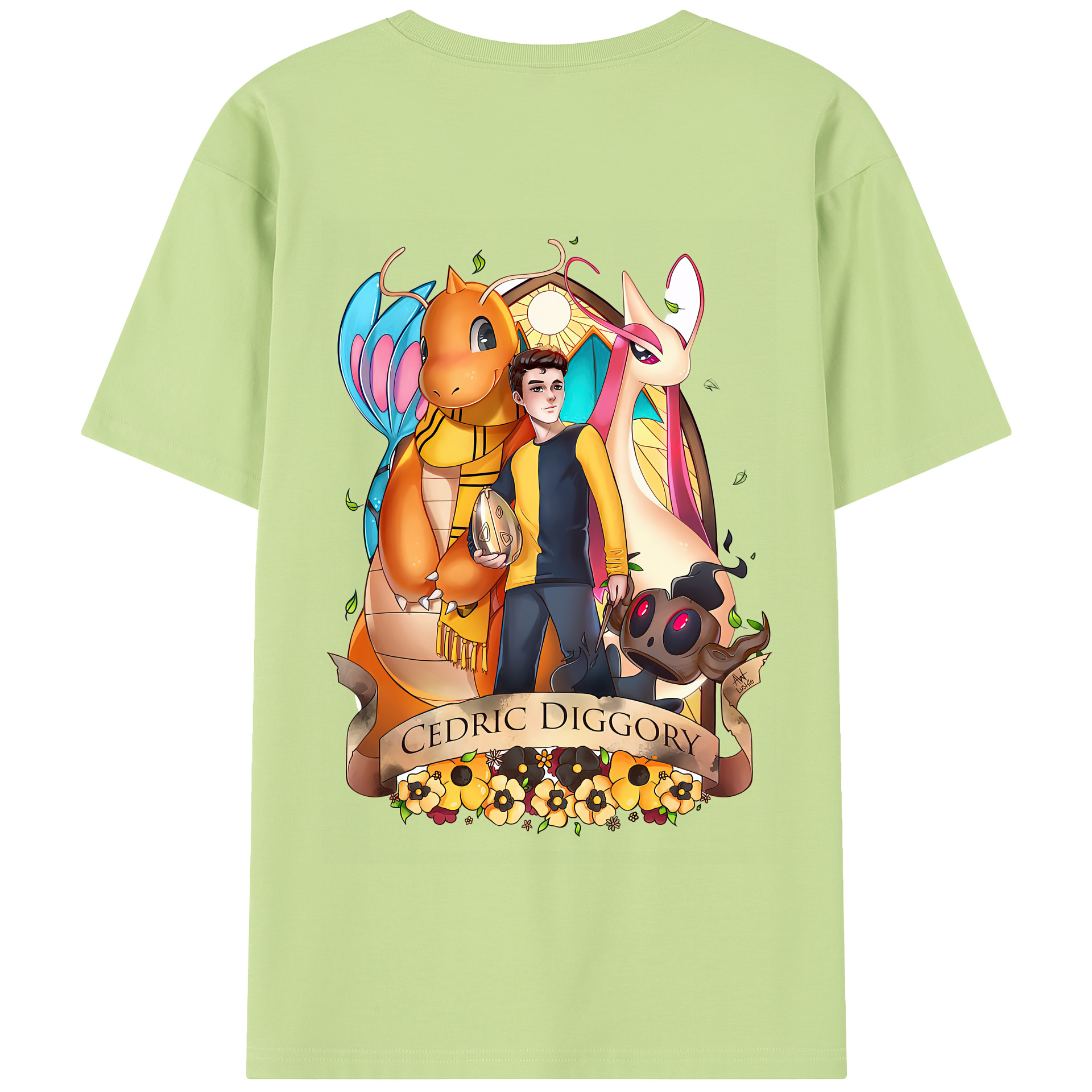 （画像用） Harry Potter ハリー・ポッターシリーズ 綿100％半袖Tシャツ（背面プリント）